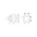 1350 Series Customized LQ35FT70M01 Double Cardan CV Head