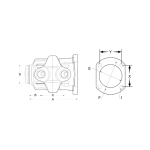 1350 Series Customized LQ35FT68F01 Double Cardan CV Head