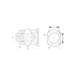 1310 Series Customized LQ31FT46M04 Double Cardan CV Head