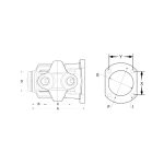 1350 Series Customized LQ35FT50F02 Double Cardan CV Head