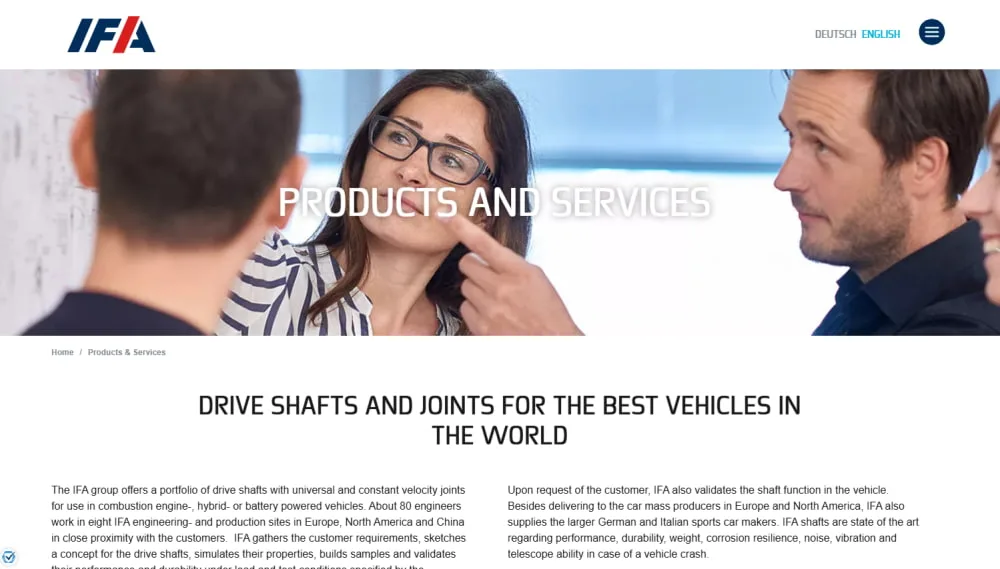 IFA Group Drive Shaft Interface