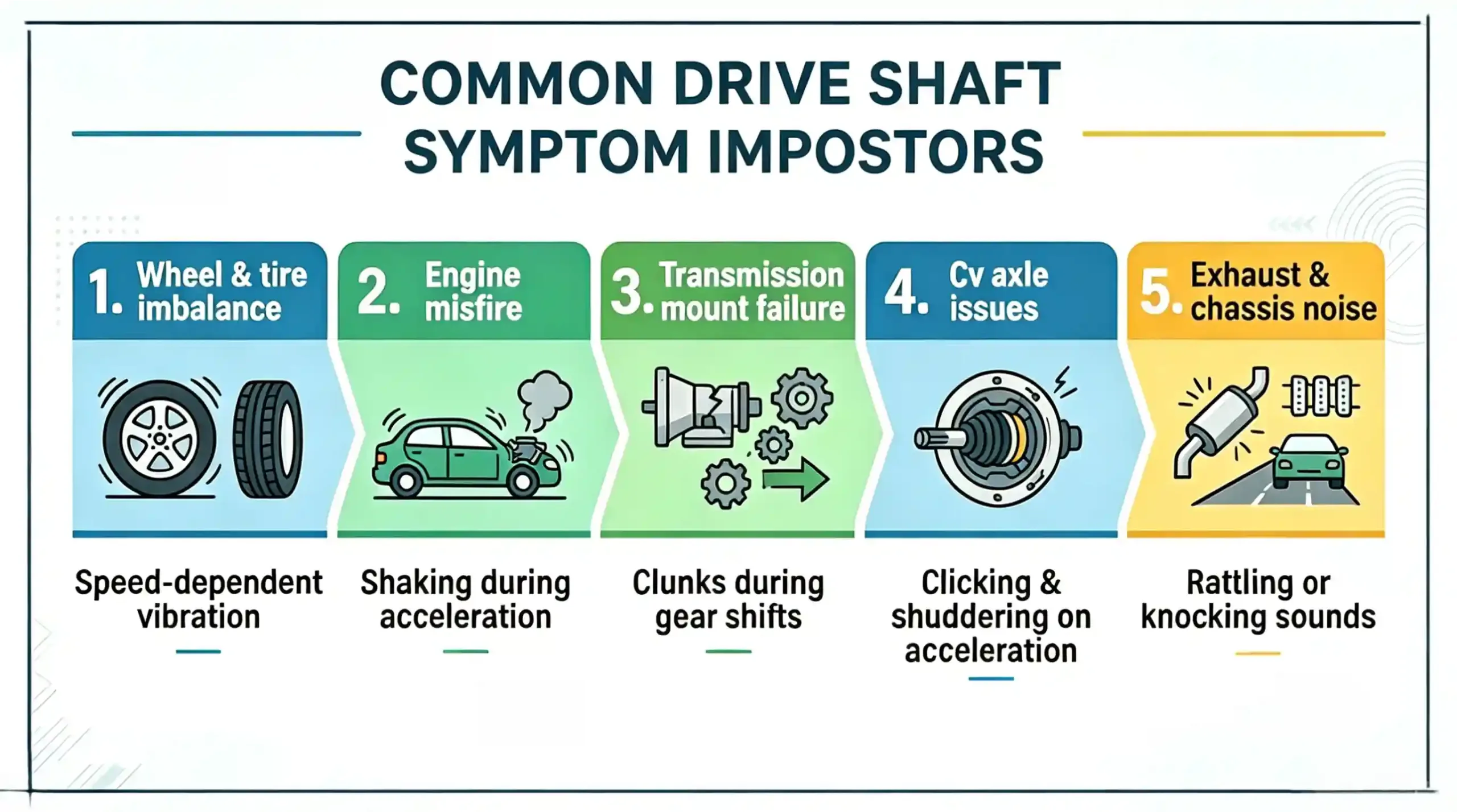 Common Problems That Mimic Bad Drive Shaft Symptoms