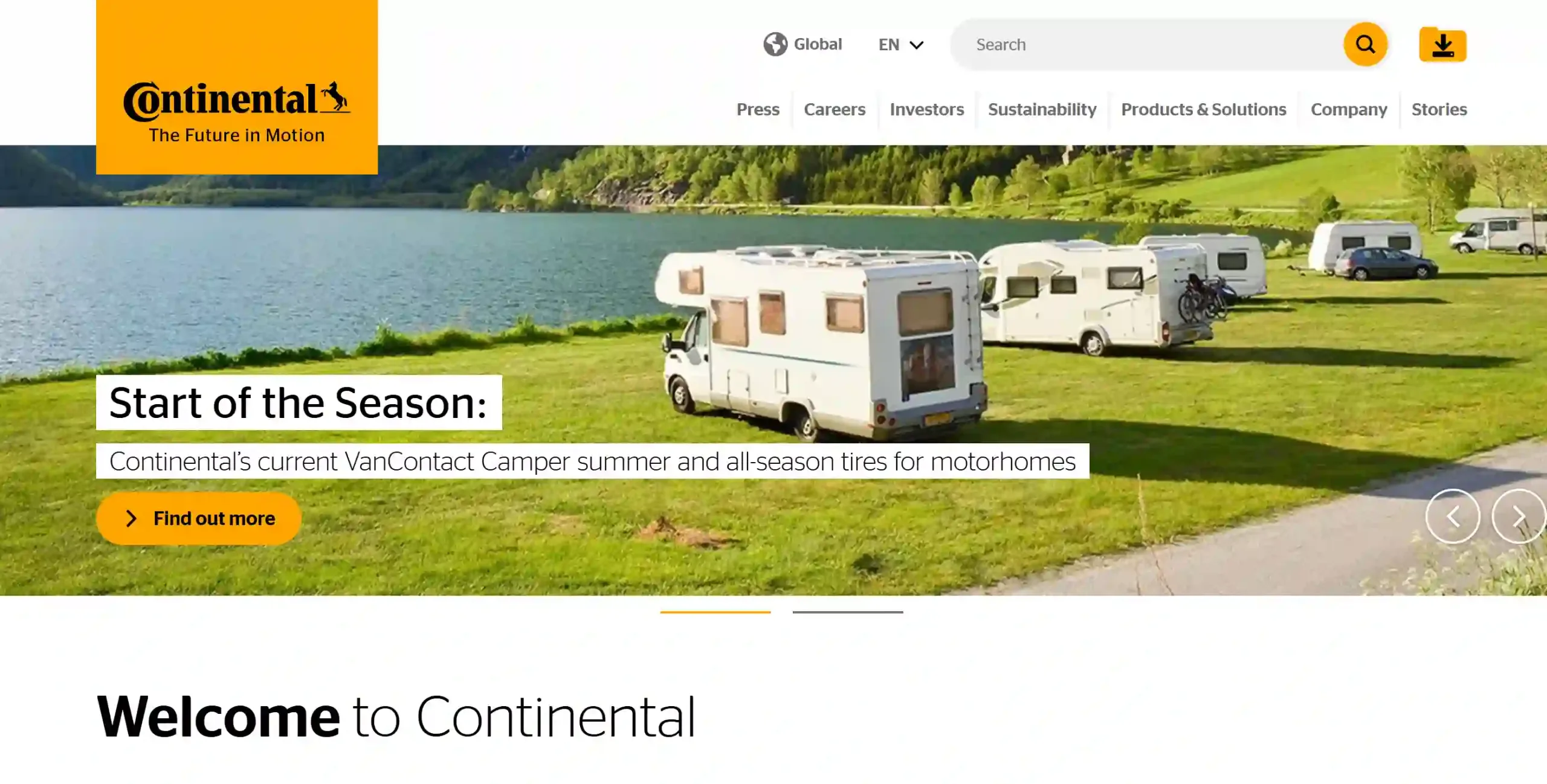 Continental AG Homepage