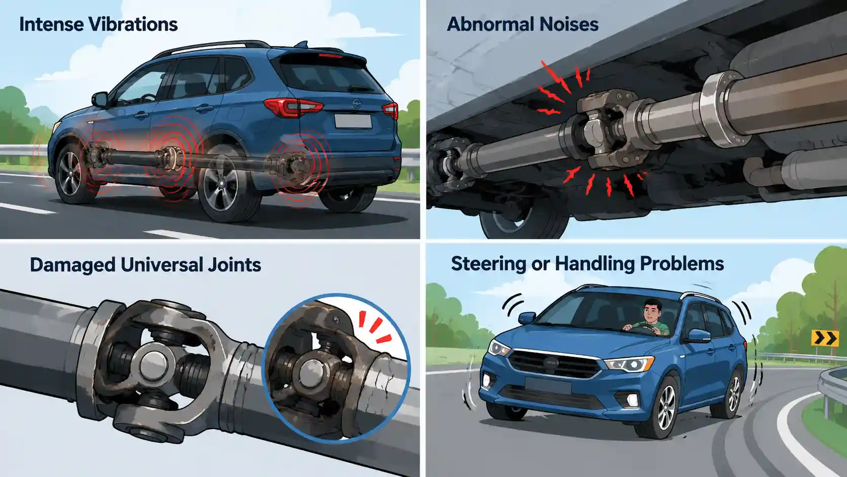 Bad Drive Shaft Symptoms