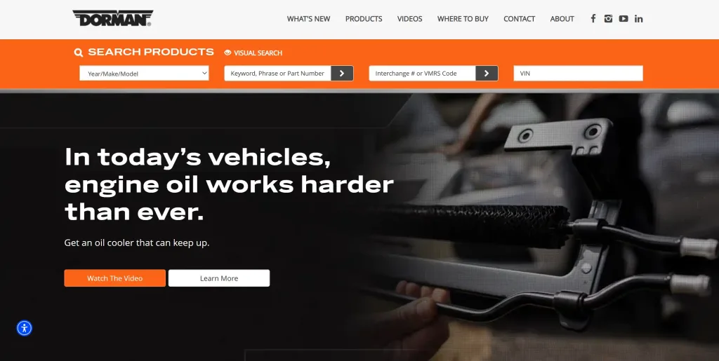 Dorman Products Homepage
