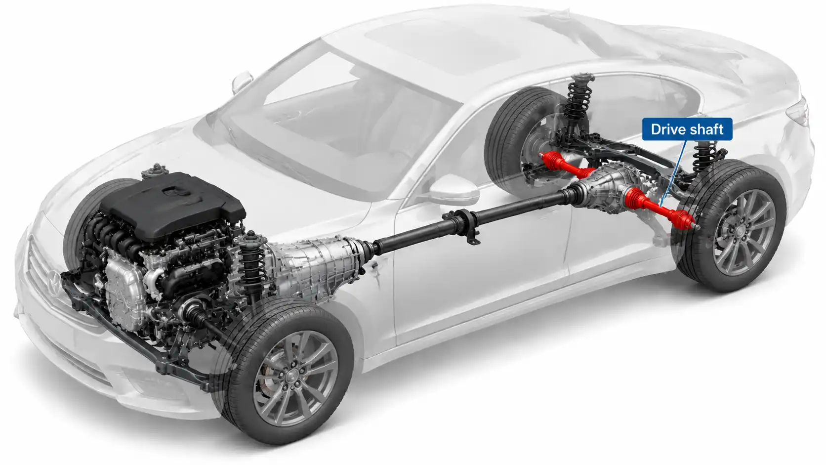 Drive Shaft Location Diagram
