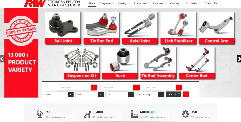 RIW Otomotiv Homepage